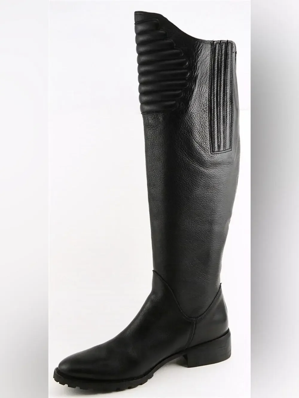 KENNETH COLE Exclusive THINK UR TOUGH Black Leather Boots 8.5